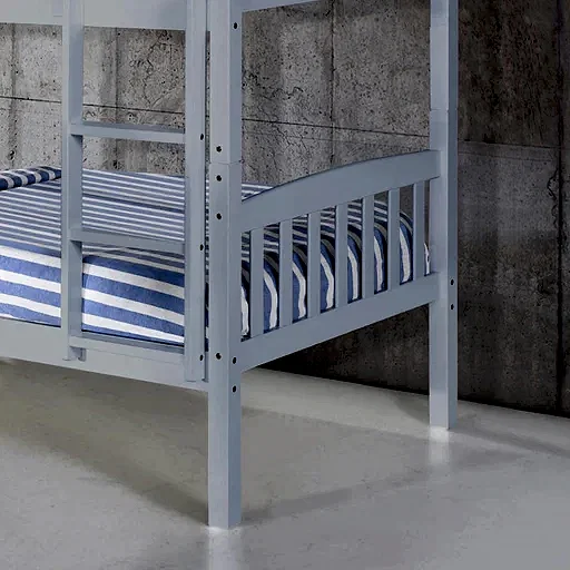 Ashbrooke 3FT Bunk Bed - Grey - The Furniture Mega Store