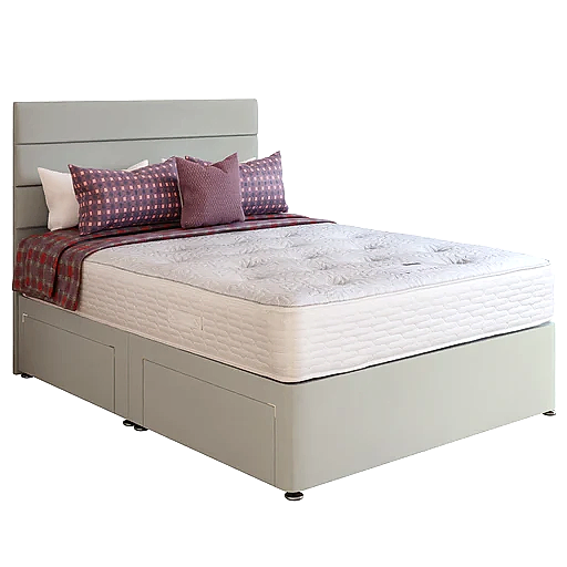 Belgravia Cool Tech Orthopaedic Divan Bed Set - Base + Mattress + Headboard - Choice Of Fabrics & Size - The Furniture Mega Store 