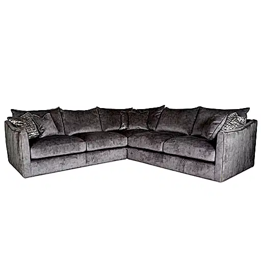 Blaise Corner Sofa - Choice Of Sizes & Fabrics - The Furniture Mega Store 