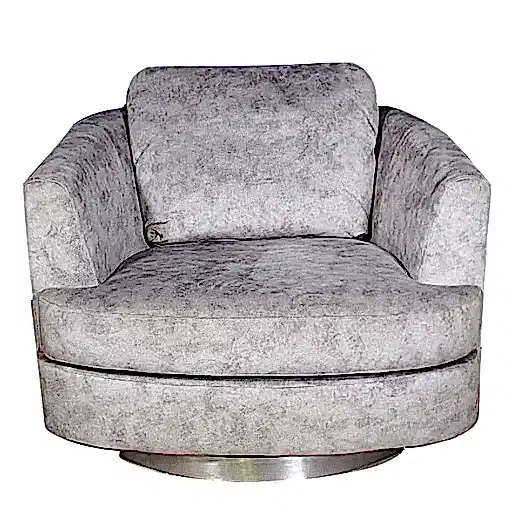 Bond Swivel Chair - Choice Of Fabrics & Chrome Or Gold Base - The Furniture Mega Store