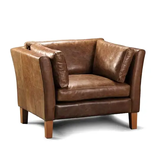 Groucho Vintage Leather Sofa & Chair Collection - The Furniture Mega Store