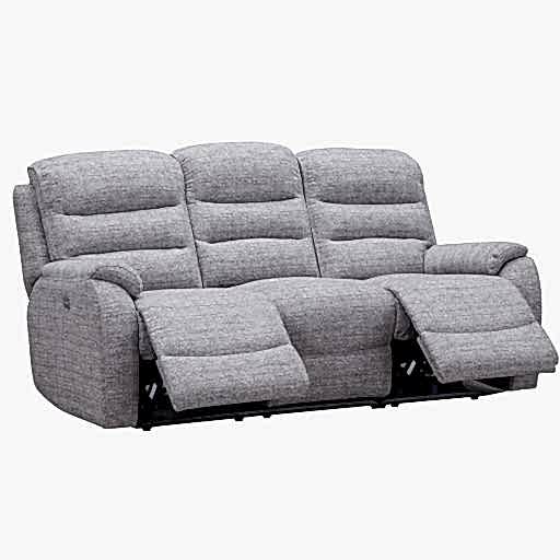 Finsbury Fabric Power Recliner Sofa & Armchair Collection - Intergrated USB Charging Ports - The Furniture Mega Store 