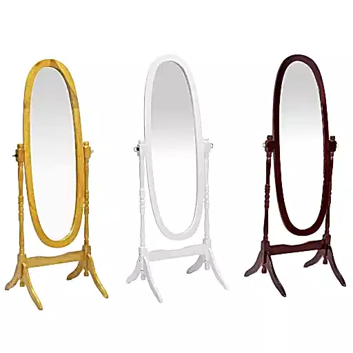 Vanessa Cheval Mirror - Choice of Colours - The Furniture Mega Store 