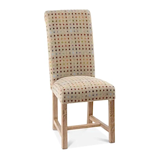 Edwin Rollback Moon Wool Dining Chair - The Furniture Mega Store 