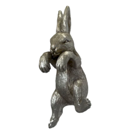 Silver Harry The Hare Pot Hanger - Set Of 2 - The Furniture Mega Store 
