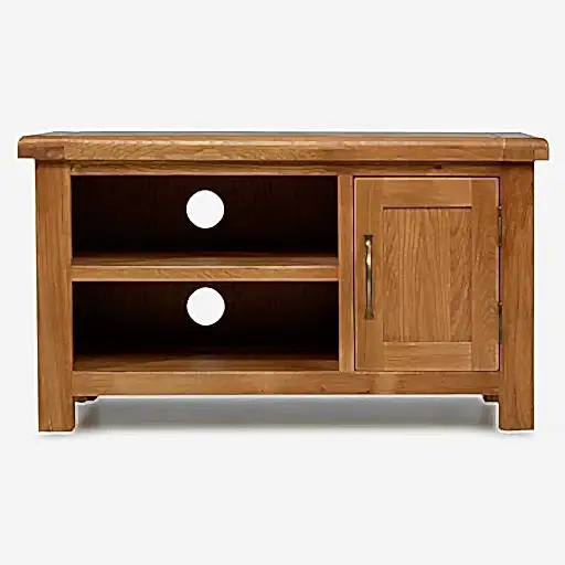 Earlswood Oak 1 Door TV Cabinet - The Furniture Mega Store 