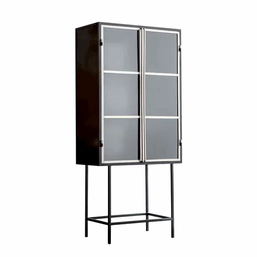 Kilkenny Black & Silver Drinks Cabinet - The Furniture Mega Store 