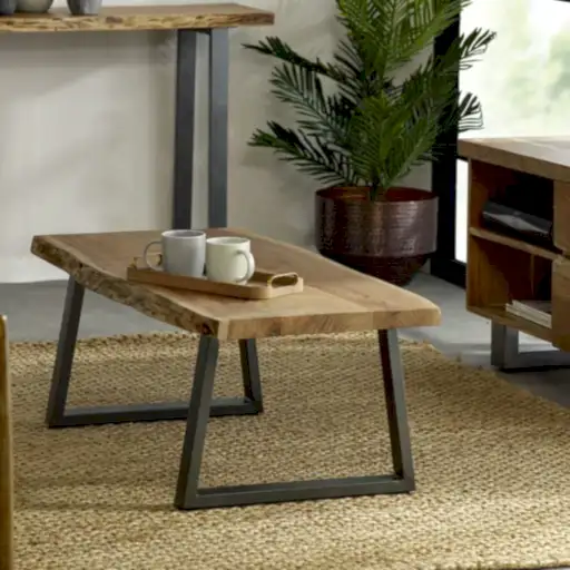 Prague Live Edge Coffee Table - The Furniture Mega Store 