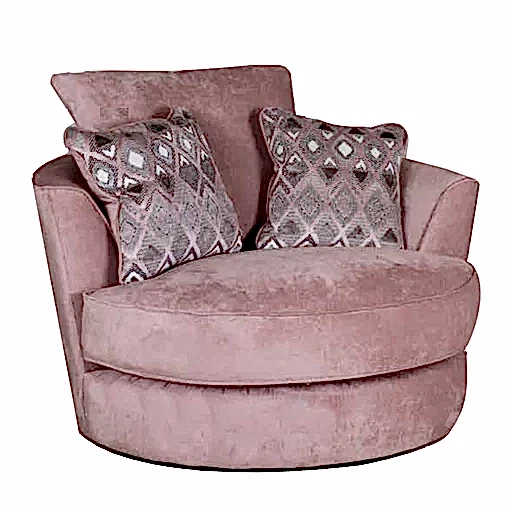 Maia Swivel - Twister Chair Collection - Choice Of Fabrics - The Furniture Mega Store