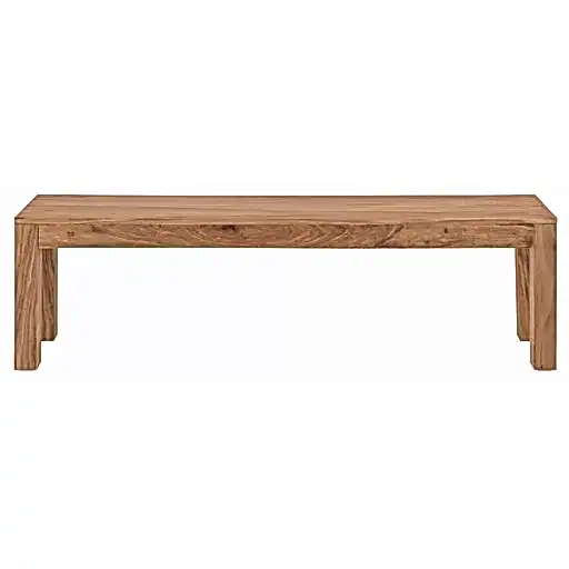 Maya Light Mango Wood Dining Bench - 145cm - The Furniture Mega Store