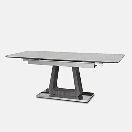 Zeus Grey Ceramic Extendable Dining Table - 160cm - 200cm - The Furniture Mega Store