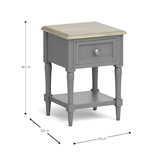 Marseille 1 Drawer Lamp table - The Furniture Mega Store 