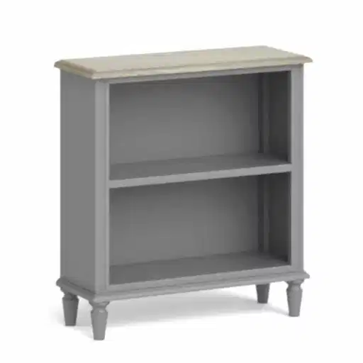 Marseille Grey Painted Small Bookcase - The Furniture Mega Store 