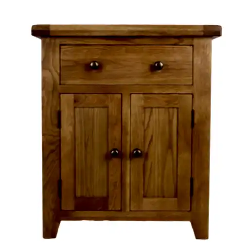 Torino Country Solid Oak Compact Sideboard - Hall Cabinet - The Furniture Mega Store 