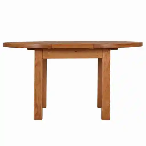 Torino Country Solid Oak Round Extending Dining Table - 110cm - The Furniture Mega Store