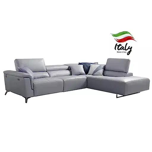 Birdy Italian Leather Power Recliner Corner Sofa - Various Options - The Furniture Mega Store