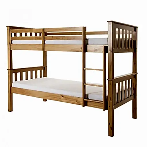 Porto Bunk Bed - Pine - The Furniture Mega Store 