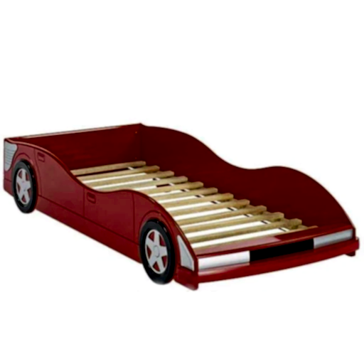 Red Racing Car Bed - Single - The Furniture Mega Store
