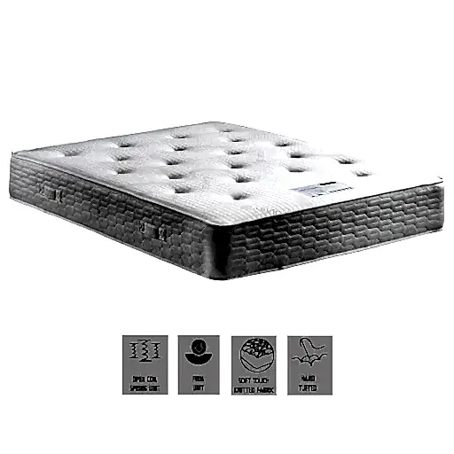 Regal Orthopedic Divan Bed Set - Base + Mattress + Headboard - The Furniture Mega Store
