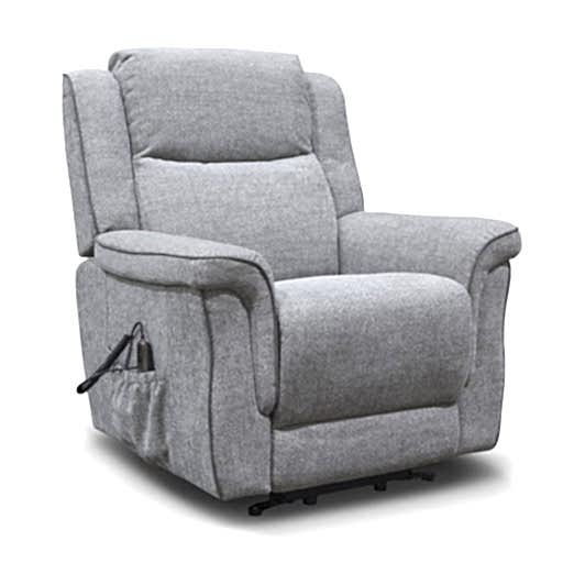 Hudson Fabric Power Twin Motor Lift & Tilt - Riser Recliner Chair - The Furniture Mega Store