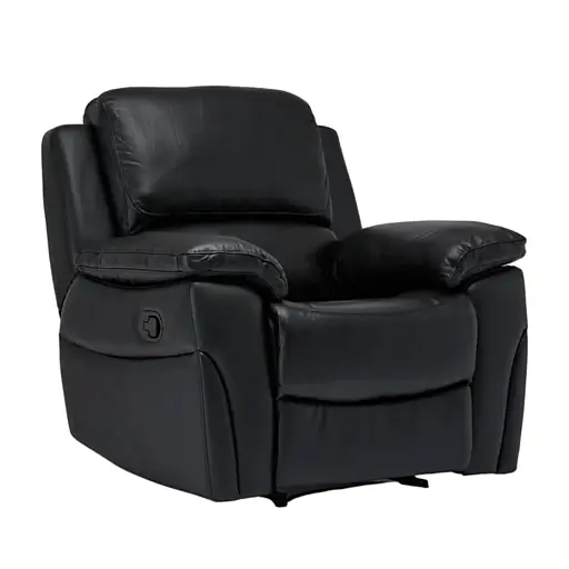 Falcon Leather Recliner Armchair - Choice Of Colours - The Furniture Mega Store