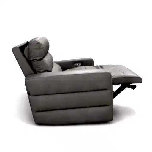 Sardegna Italian Leather Recliner Armchair - Power Recline & Power Adjustable Headrests - The Furniture Mega Store