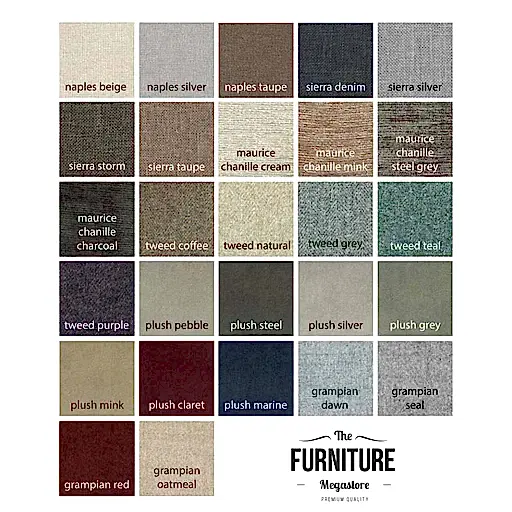 Sussex Strutted Half Headboard - Choice Of Fabrics & Sizes - The Furniture Mega Store