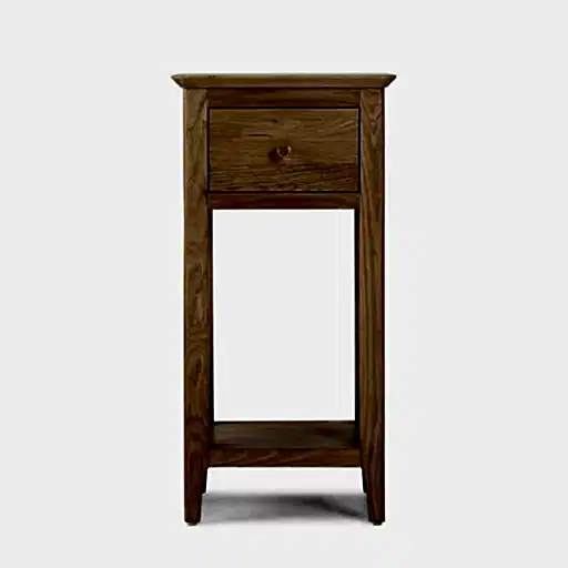 Berkley Nordic Oak 1 Drawer Telephone Table - The Furniture Mega Store 