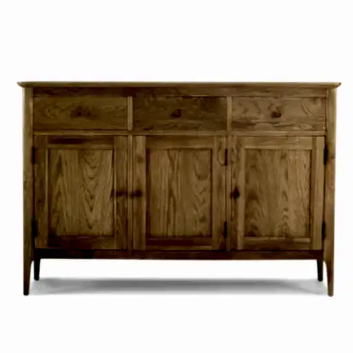 Berkley Nordic Oak Large 3 Door 3 Drawer Sideboard - The Furniture Mega Store 