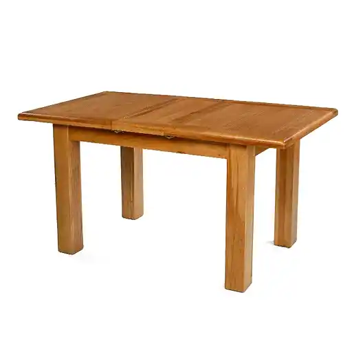 Earlswood Solid Oak Small Extending Dining Table - 120cm to 150cm - The Furniture Mega Store