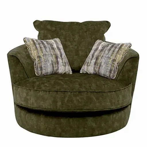 Sublime Olive Swivel Chair - The Furniture Mega Store