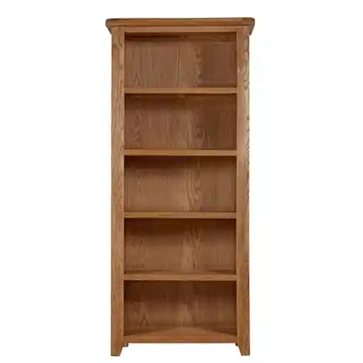 Torino Country Solid Oak Large Bookacse - The Furniture Mega Store 