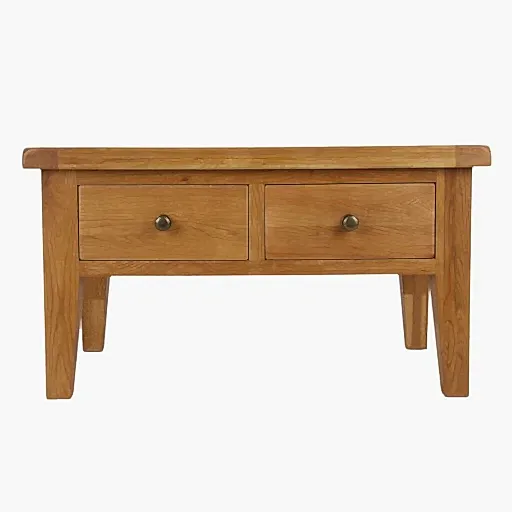 Torino Country Solid Oak 4 Drawer Coffee Table - The Furniture Mega Store 