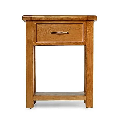 Earlswood Solid Oak Small Hall Table - The Furniture Mega Store 