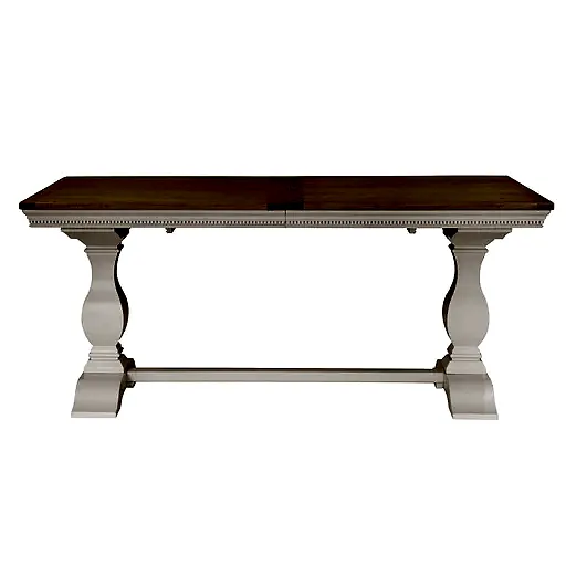 Winchester Oak & Painted Extandable Dining Table 180cm - 230cm - The Furniture Mega Store