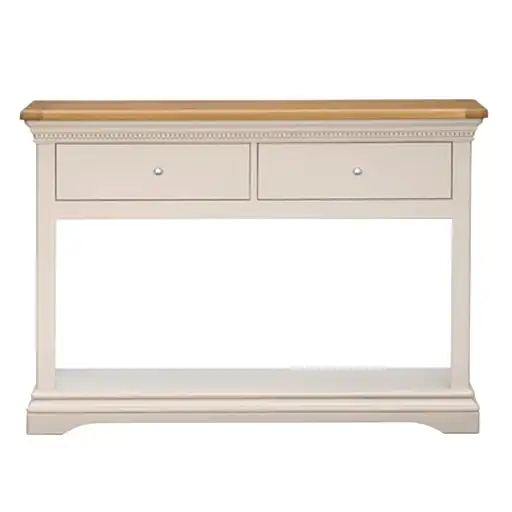 Winchester Oak & Painted 2 Drawer Console Table - The Furniture Mega Store 